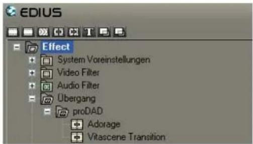 PRODAD Vitascene - Canopus Edius / Plugin als Videoüberblendung (Transition) - 1