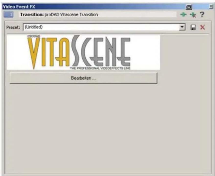 PRODAD Vitascene - Sony Vegas / Plugin als Videoüberblendung - 3