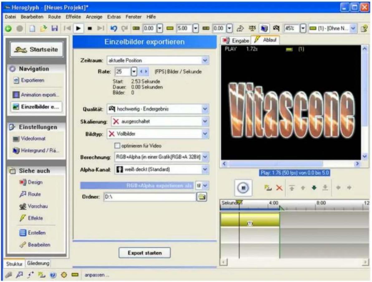 PRODAD Vitascene - Text mit Ray-Filter und Keyframes - 1