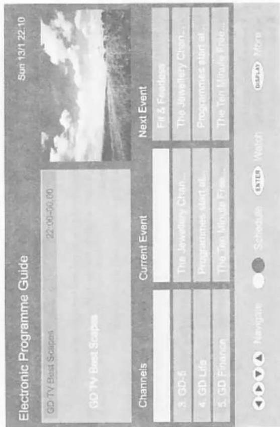 Onn XQC-1912DVC - EPG options - 1