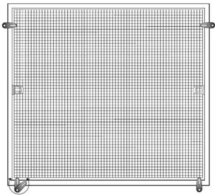Jarolift 130x150 - Insektenschutz Spannrahmen für Fenster - 1