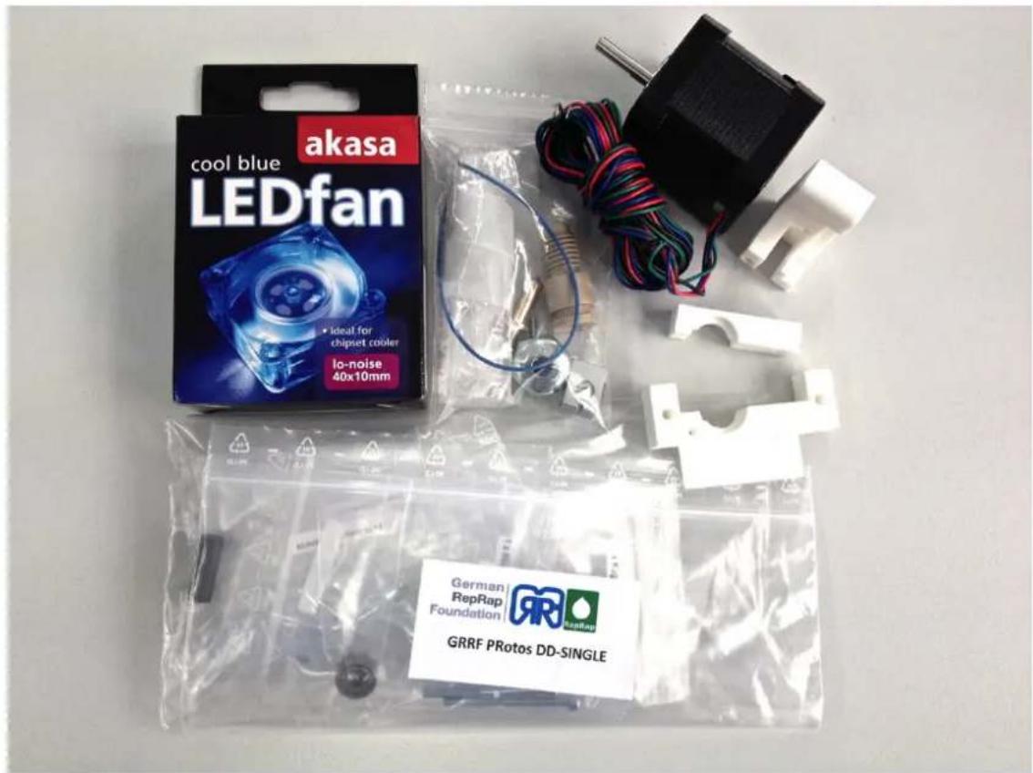 German RepRap PRotos V2.0 - DD-Extruder Single (Direct-Drive) - 2