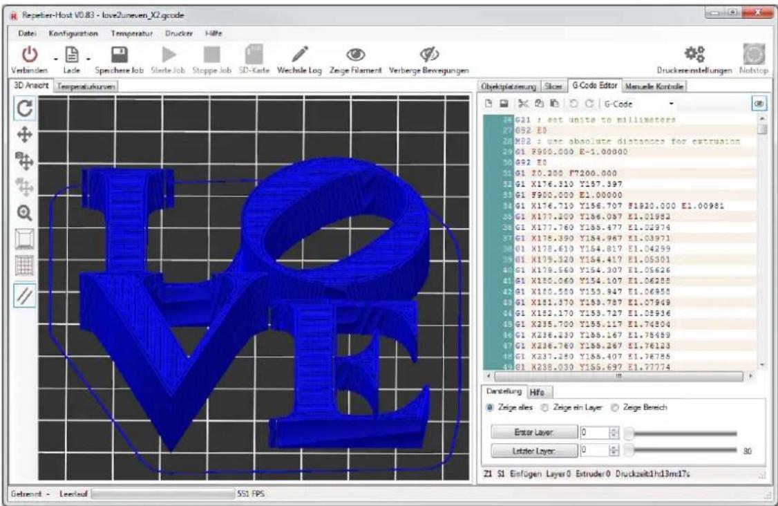 German RepRap PRotos V2.0 - GCode Generierung - 2