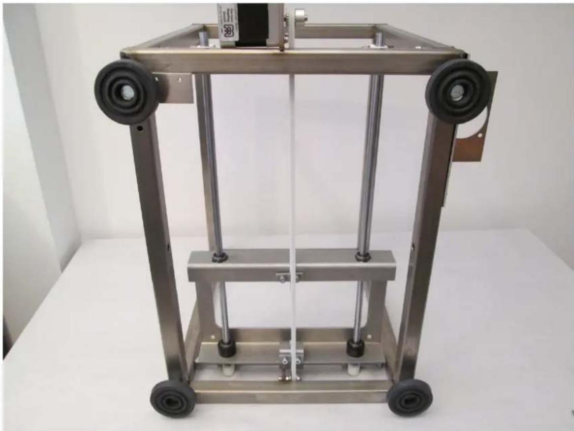 German RepRap PRotos V2.0 - Abbildung 3.39. Zahnriemenführung fertig montiert - 3