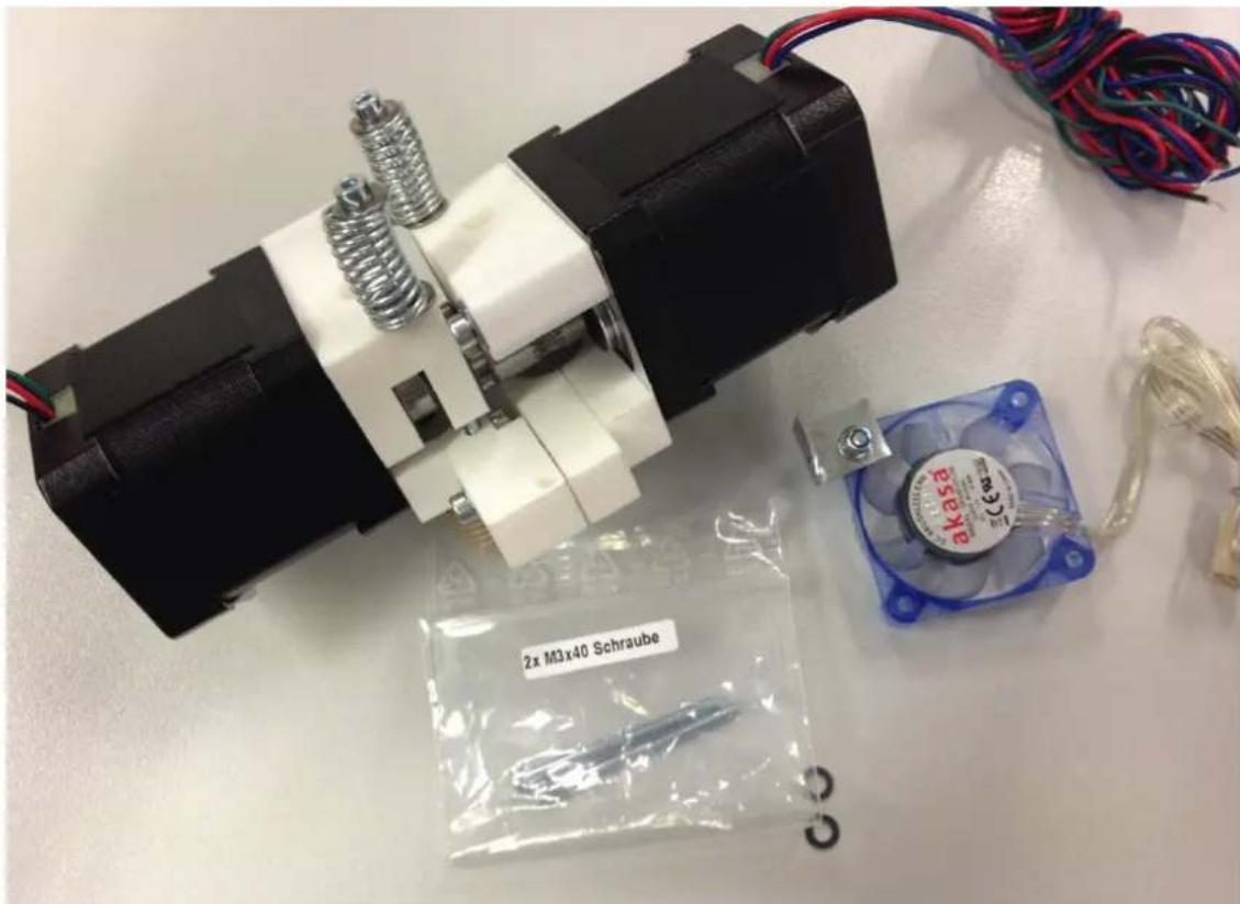 German RepRap PRotos V2.0 - Befestigung Extruder Dual - 1