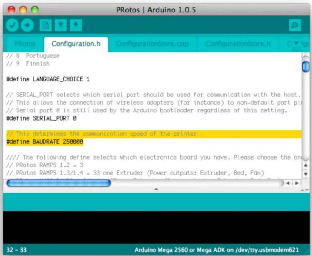 German RepRap PRotos V2.0 - Abbildung 4.9. Arduino Firmware Test - 3