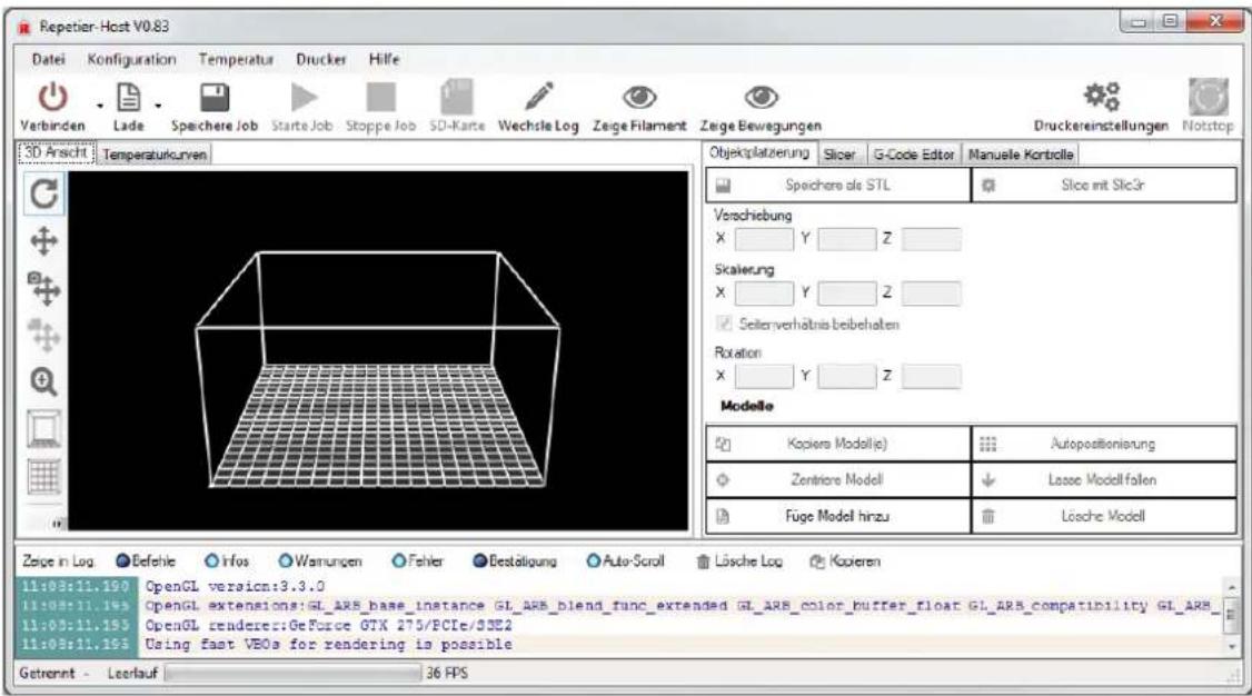 German RepRap PRotos V2.0 - Repetier-Host (Windows) - 1