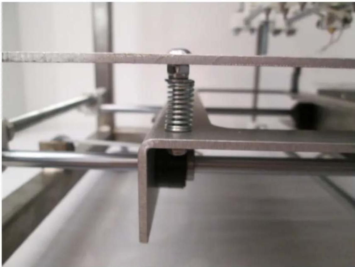 German RepRap PRotos V2.0 - Befestigung Druckbett - 2
