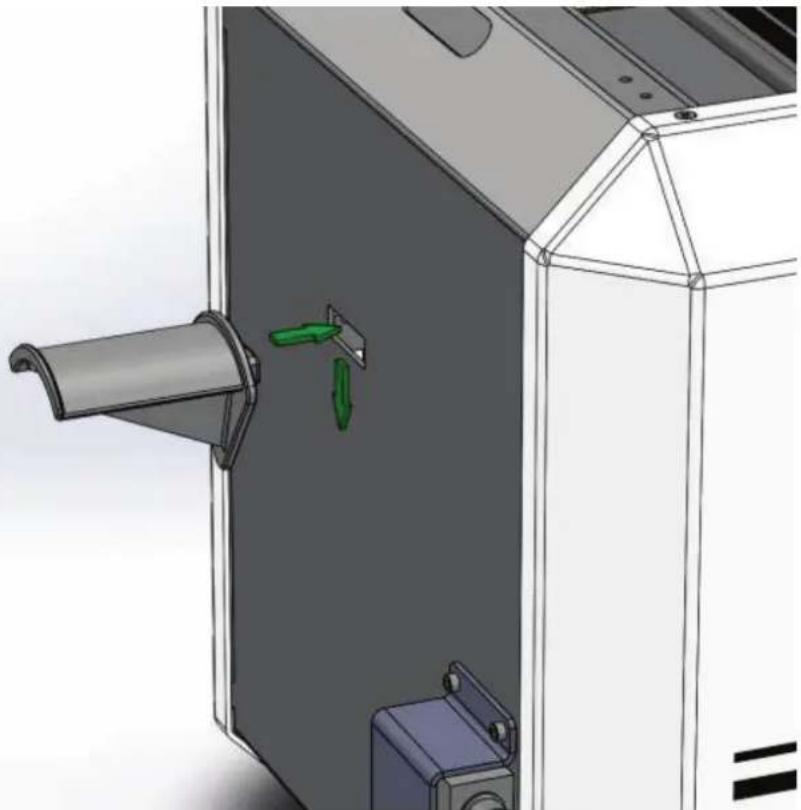 German RepRap NEO - Rollenhalter einhängen - 1