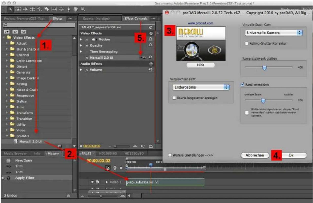 PRODAD Mercalli V2 - Adobe Premiere - 1