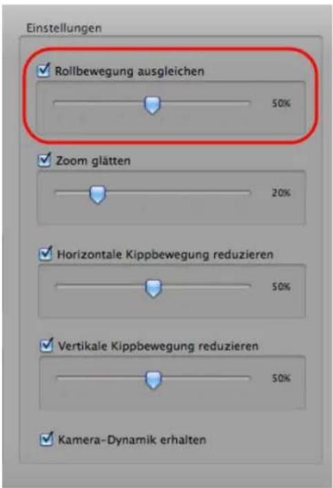PRODAD Mercalli V2 - Rollbewegung ausgleichen - 1
