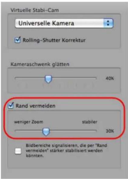 PRODAD Mercalli V2 - Rand vermeiden und Bildbereiche signalisieren - 1
