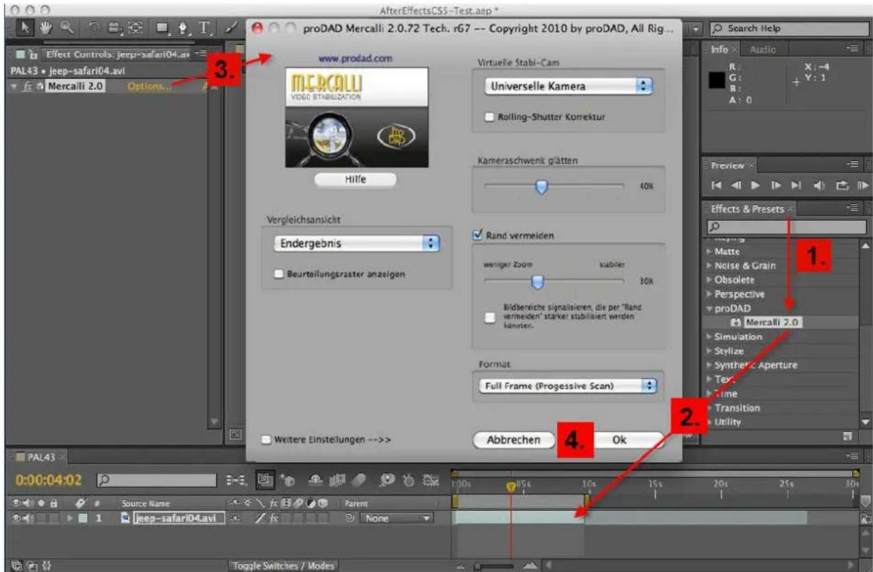 PRODAD Mercalli V2 - Adobe After Effects - 1