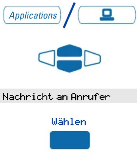Nortel Networks Meridian M3903 - Nachricht an Anrufer Nachricht an Anrufer - 1