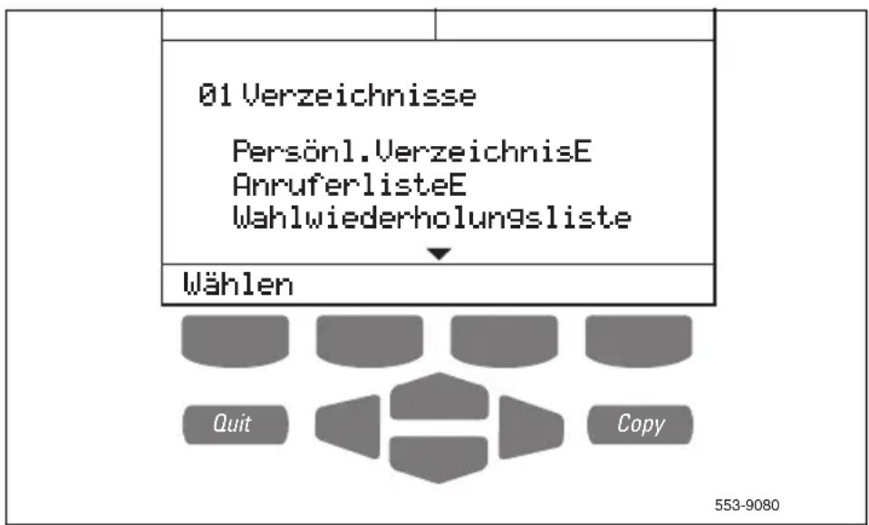 Nortel Networks Meridian M3902 - M3903 Persönliches Verzeichnis und Anrufprotokoll – Anzeige und Navigation - 1