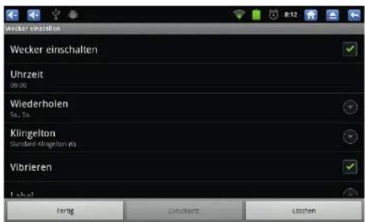 Touchlet PMT-43 Wifi - PMT-43.WiFi Kapitel 12 - Wecker - 1