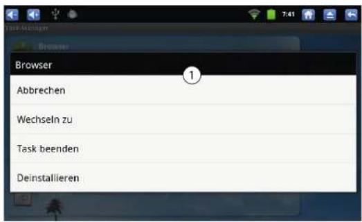 Touchlet PMT-43 Wifi - Kontextmenüs - 1