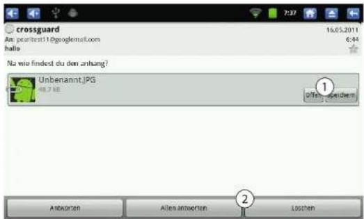 Touchlet PMT-43 Wifi - Nachrichten lesen - 2