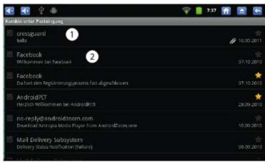 Touchlet PMT-43 Wifi - Kombinierten Posteingang öffnen - 1