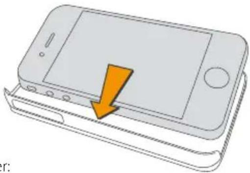 TrekStor I.Gear slider for iPhone - 3) Conecte el TrekStor i.Gear slider a su iPhone® - 1