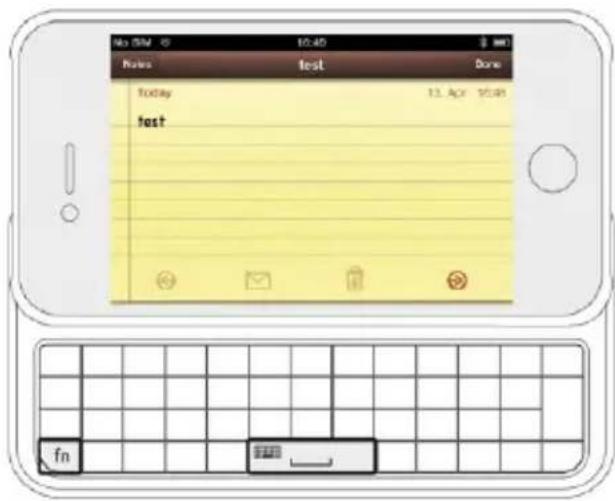 TrekStor I.Gear slider for iPhone - 4) Iniziate ad usare la tastiera - 1