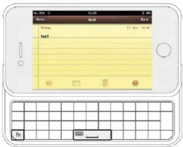 TrekStor I.Gear slider for iPhone - 4) Rozpoczęcie korzystania z klawiatury - 1