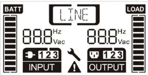 Salicru SLC 2000 TWIN PRO 2 - Leitungsmodus -LINE-. - 1