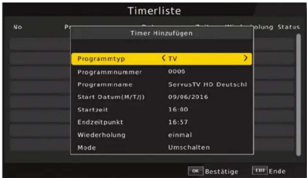 Telestar DigiHD TC 7 - Timer - 1