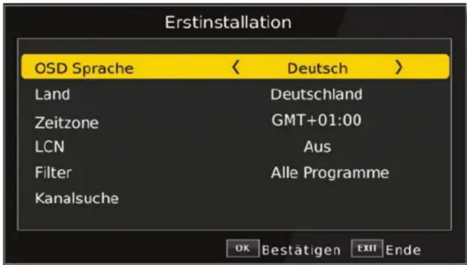 Telestar DigiHD TC 7 - Erstinstallation - 1