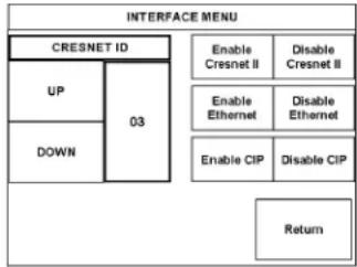 Crestron TPS-4L - Setup Menu - 1