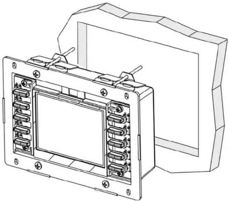 Crestron TPS-4L - Mounting to the Wall - 4