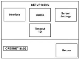 Crestron TPS-4L - Calibration Menu - 1