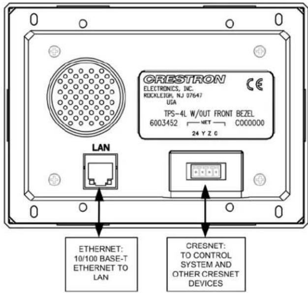 Crestron TPS-4L - Hardware Hookup - 1
