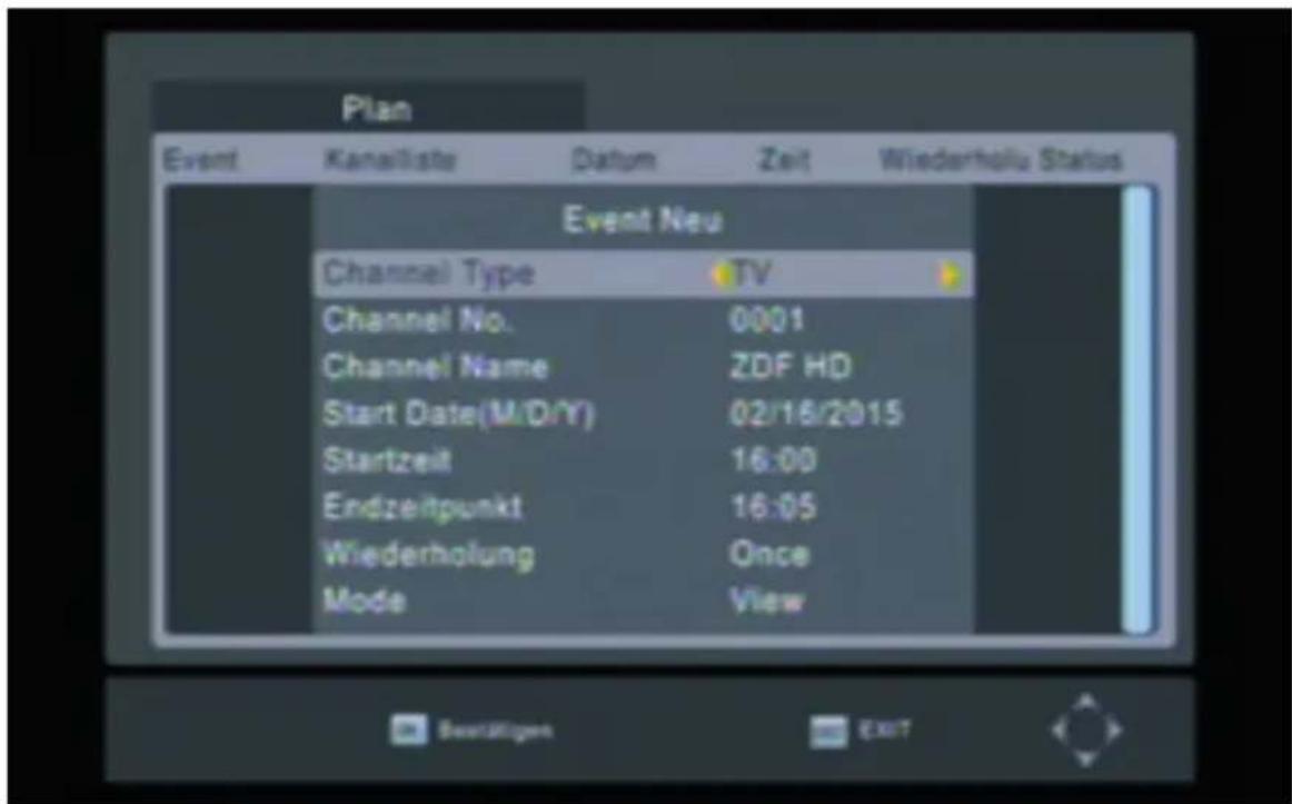 Schwaiger DSR712HD - EPG - 2