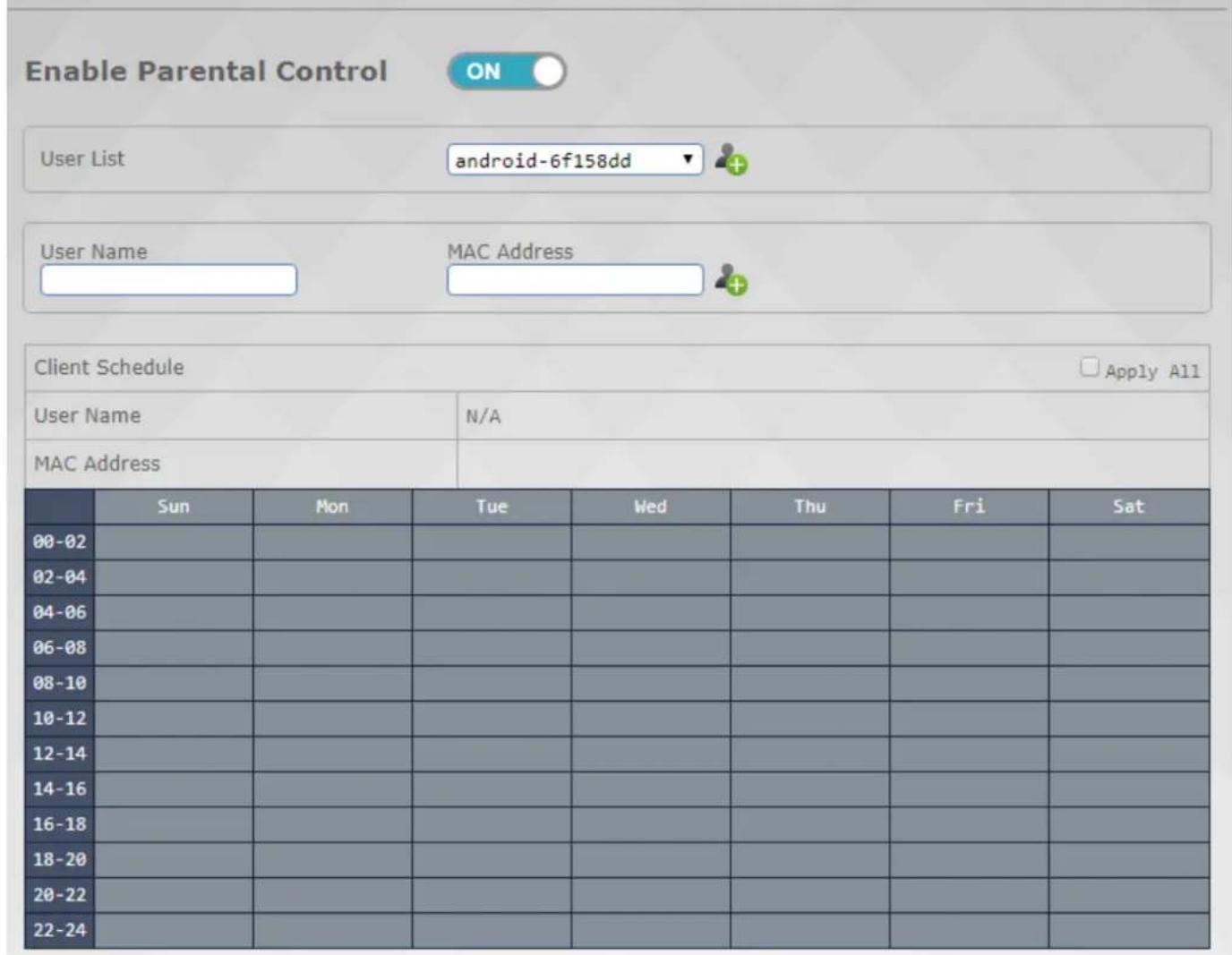 j5 create JWR2100 - Parental Control - 1