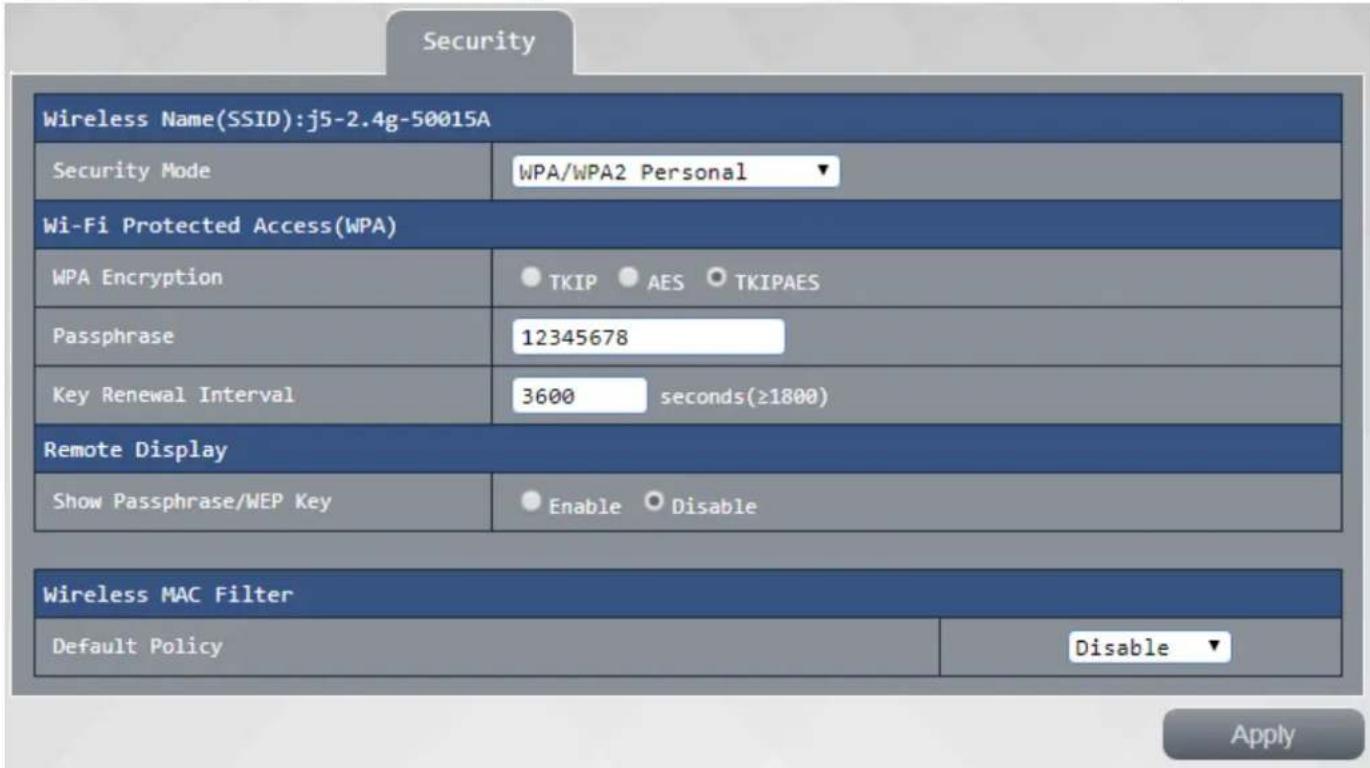 j5 create JWR2100 - Advanced setting: - 2
