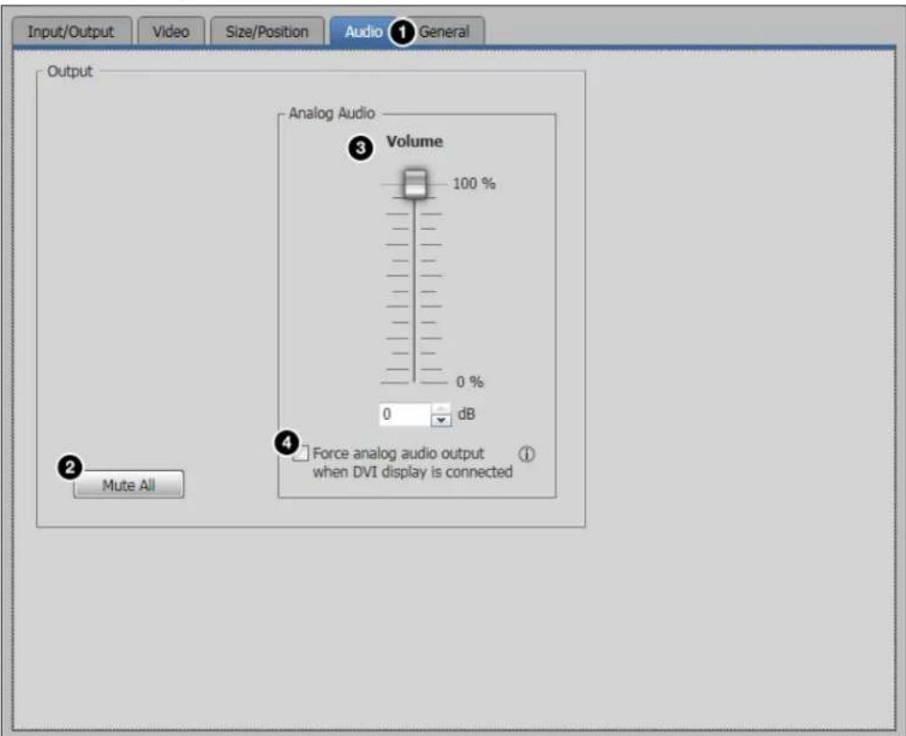 Extron XTP SR HDMI - Audio tab - 1