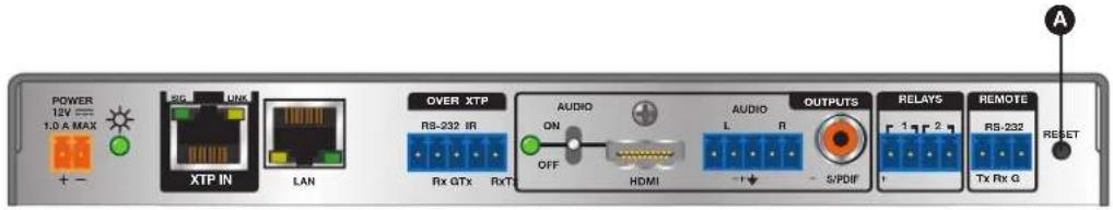 Extron XTP SR HDMI - Reset Mode - 1