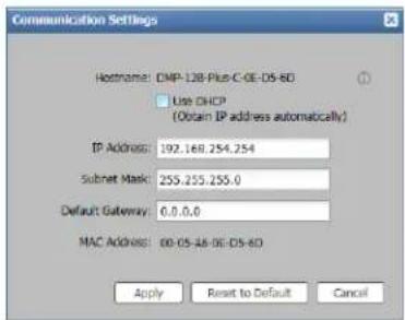 Extron DMP 128 Plus C AT - Using the Web Page - 2