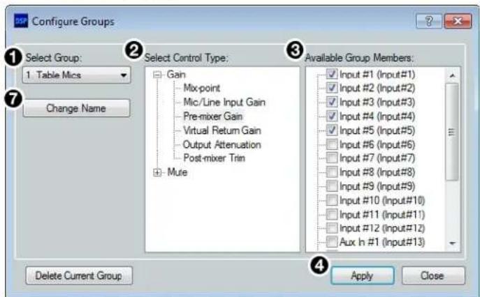 Extron DMP 128 Plus C AT - To edit an existing group: - 1