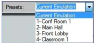 Extron DMP 128 Plus C AT - Presets Drop-Down - 1