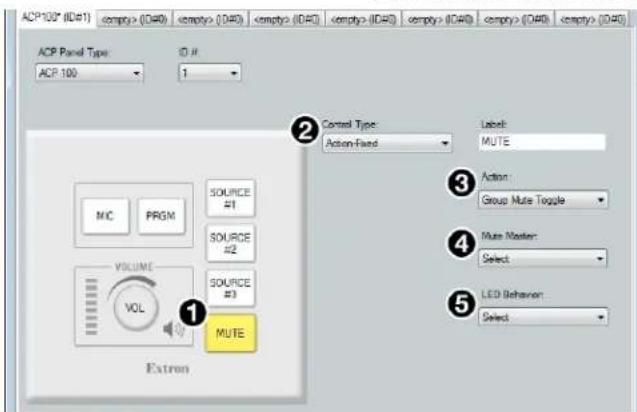 Extron DMP 128 Plus C AT - ACP 100 Configuration Example - 2