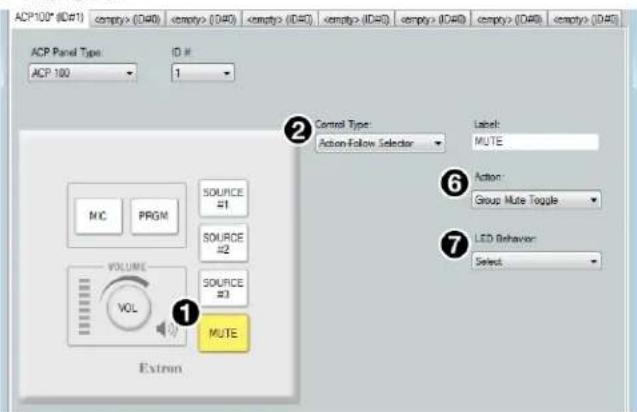 Extron DMP 128 Plus C AT - ACP 100 Configuration Example - 3