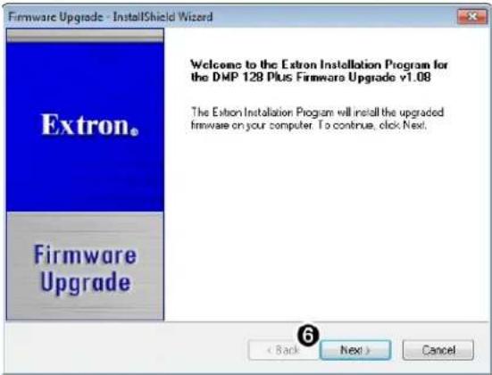 Extron DMP 128 Plus C AT - Downloading Firmware Updates - 4