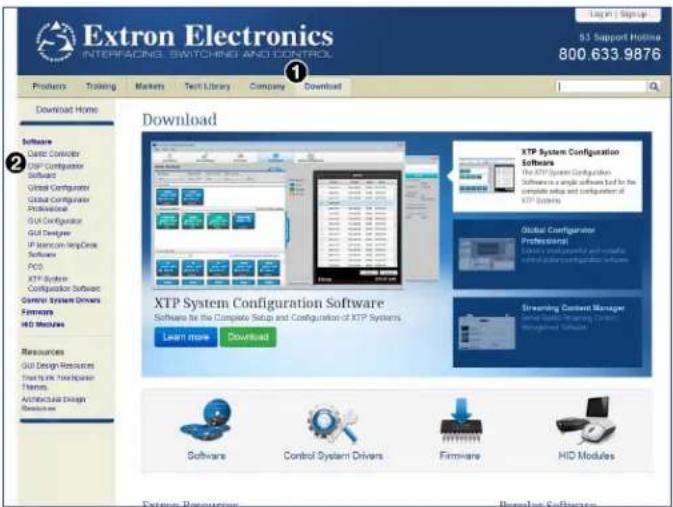 Extron DMP 128 Plus C AT - Downloading and Installing DSP Configurator - 1