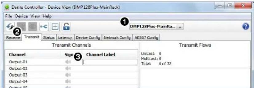 Extron DMP 128 Plus C AT - To rename a DMP 128 Plus AT transmitter: - 1