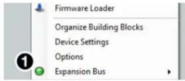 Extron DMP 128 Plus C AT - Connecting a DMP 128 Plus non-AT with Another EXP-Enabled non-AT Device - 1