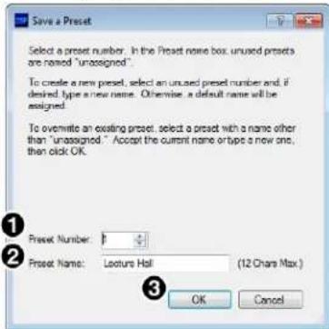 Extron DMP 128 Plus C AT - Configuring Presets - 1