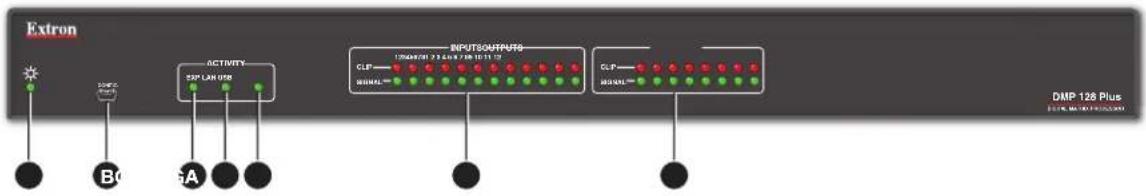 Extron DMP 128 Plus C AT - Front Panel Features - 1