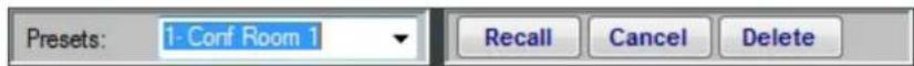Extron DMP 128 Plus C AT - Presets Drop-Down - 2